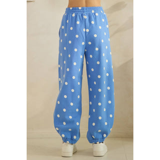 Playful Dot Lounge Pants: Magenta/Pink - Sugar Co.