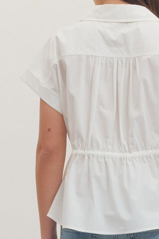 Polished Ease Peplum Top - Sugar Co.