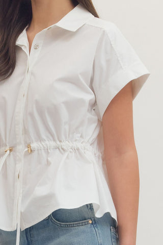 Polished Ease Peplum Top - Sugar Co.