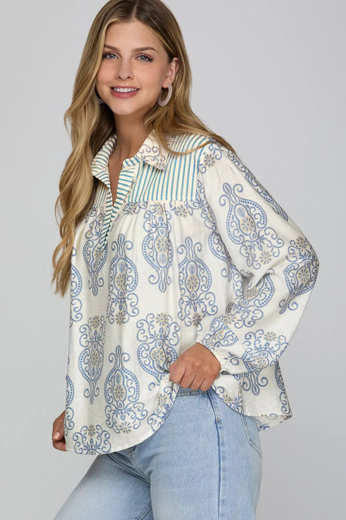 Polished Petals Blouse - Sugar Co.