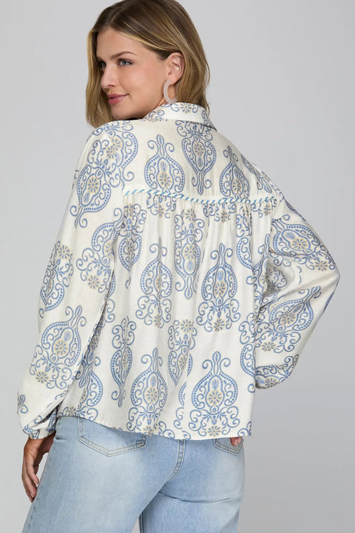 Polished Petals Blouse - Sugar Co.