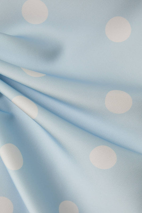 Polka Dot Midi Skirt Blue - Sugar Co.