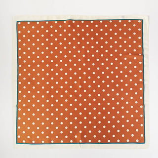 Polka Dot Print Square Scarf: BK - Sugar Co.