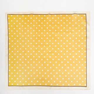 Polka Dot Print Square Scarf: WH - Sugar Co.