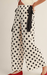 Polka Dot Wide Leg Pant