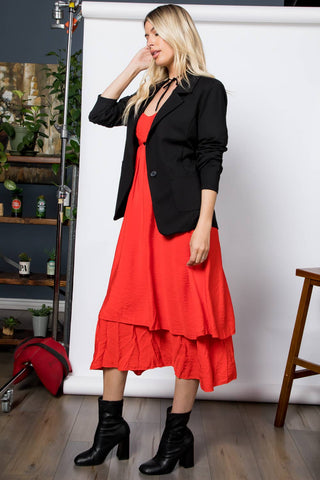 Power Move Ponte Blazer Black - Sugar Co.