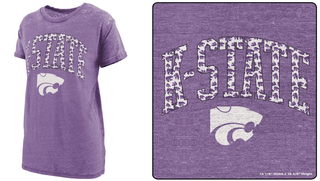 Pressbox | Kansas State Norfolk Boyfriend Tee - Sugar Co.