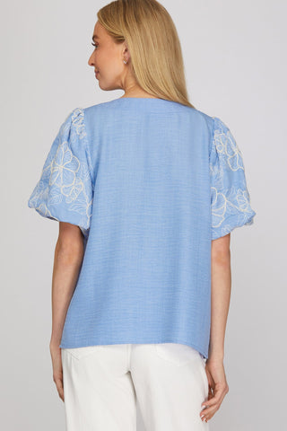 Pretty in Peri Blouse - Sugar Co.