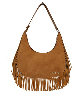 Pretty Simple | Trending Loretta Suede Fringe Slouchy Bag - Sugar Co.