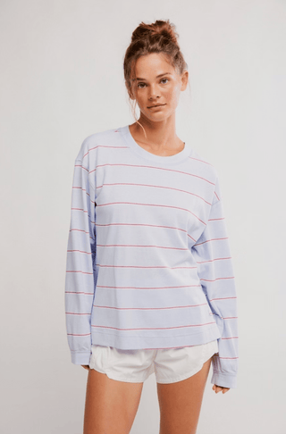 Printed Hustle Layer Awning Stripe Slate - Sugar Co.