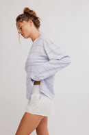 Printed Hustle Layer Awning Stripe Slate - Sugar Co.