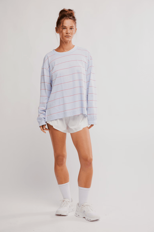 Printed Hustle Layer Awning Stripe Slate - Sugar Co.