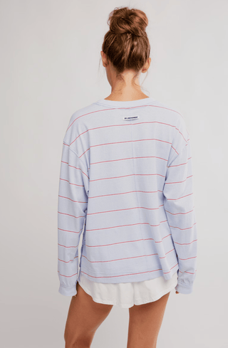 Printed Hustle Layer Awning Stripe Slate - Sugar Co.