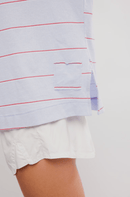 Printed Hustle Layer Awning Stripe Slate - Sugar Co.