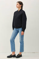 Quilted Bomber Olive - Sugar Co.