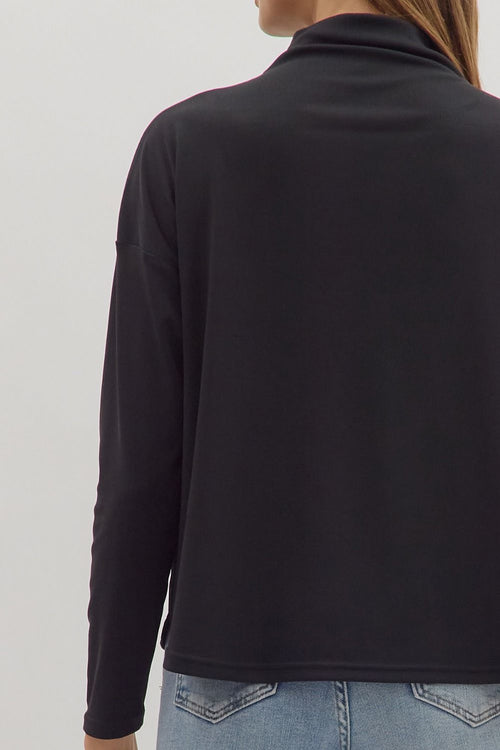 Quinn Long Sleeve Black - Sugar Co.