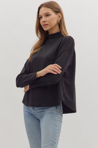 Quinn Long Sleeve Black - Sugar Co.