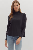 Quinn Long Sleeve Black - Sugar Co.