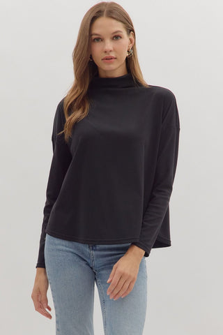 Quinn Long Sleeve Black - Sugar Co.