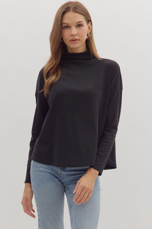 Quinn Long Sleeve Black - Sugar Co.