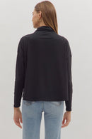 Quinn Long Sleeve Black - Sugar Co.