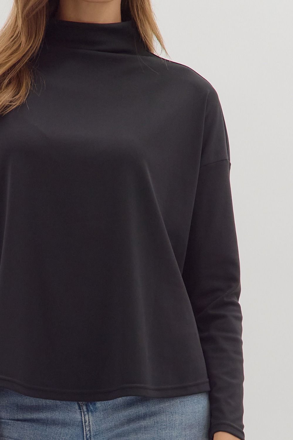 Quinn Long Sleeve Black - Sugar Co.