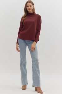 Quinn Long Sleeve Burgundy