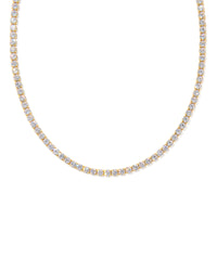 Renee Gold Tennis Necklace