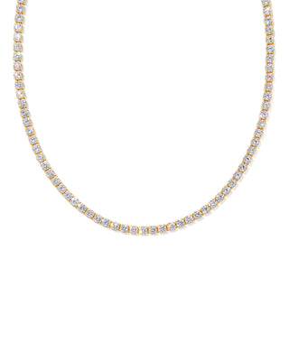 Renee Gold Tennis Necklace - Sugar Co.