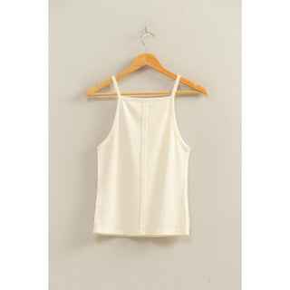 Retro Edge Square Neck Tank Cream - Sugar Co.