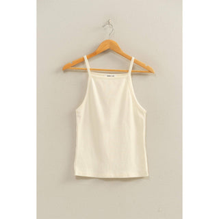 Retro Edge Square Neck Tank Cream - Sugar Co.