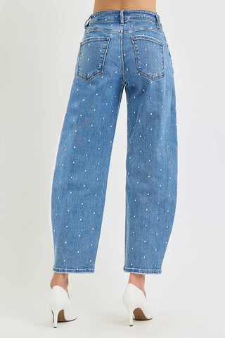 Risen | Dot About It Barrel Jeans - Sugar Co.
