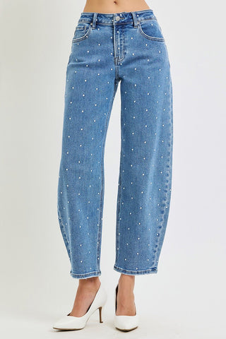 Risen | Dot About It Barrel Jeans - Sugar Co.