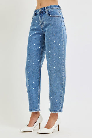 Risen | Dot About It Barrel Jeans - Sugar Co.