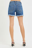 Risen | Millie Mid Rise Frayed Shorts - Sugar Co.