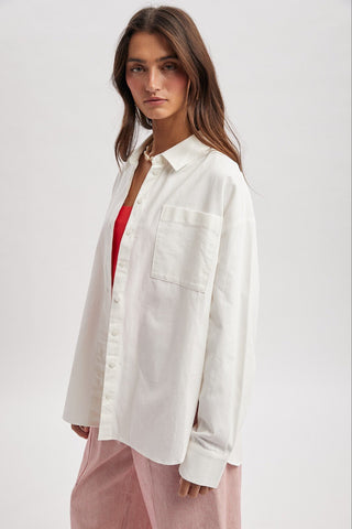 Risky Business Button Down:Off White - Sugar Co.