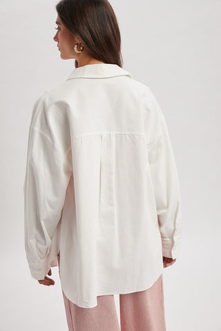 Risky Business Button Down:Off White - Sugar Co.