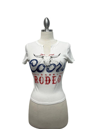 Rodeo Nights Notched Tee - Sugar Co.