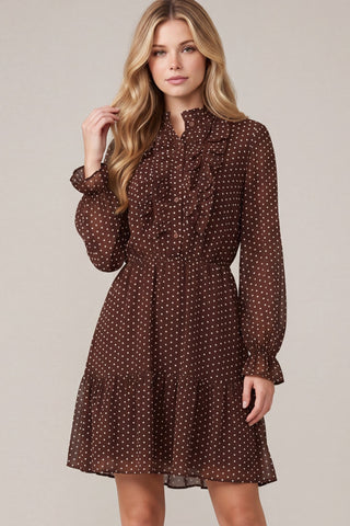 Rosalie Polka Dot Mini Dress - Sugar Co.