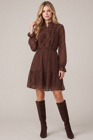 Rosalie Polka Dot Mini Dress - Sugar Co.