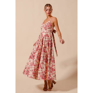 Rosé Garden Bow Dress - Sugar Co.