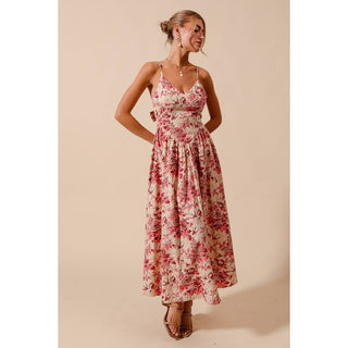 Rosé Garden Bow Dress - Sugar Co.
