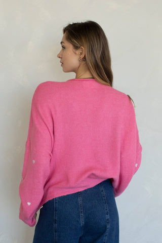 Rose Heart Piper Cardigan - Sugar Co.