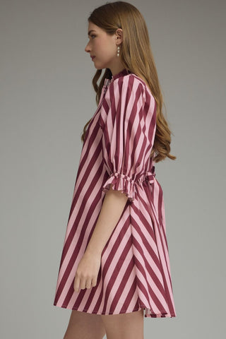Rosé Ruffle Mini Dress - Sugar Co.
