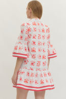 Rouge Floral Dress - Sugar Co.