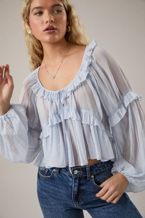 Rowdy Ruffle Blouse - Sugar Co.
