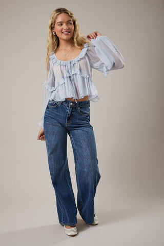 Rowdy Ruffle Blouse - Sugar Co.