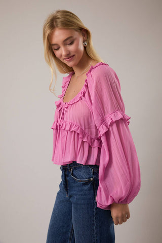 Rowdy Ruffle Blouse - Sugar Co.
