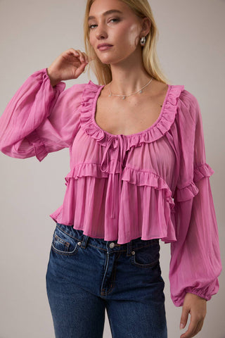 Rowdy Ruffle Blouse - Sugar Co.