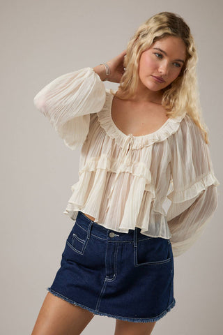 Rowdy Ruffle Blouse - Sugar Co.